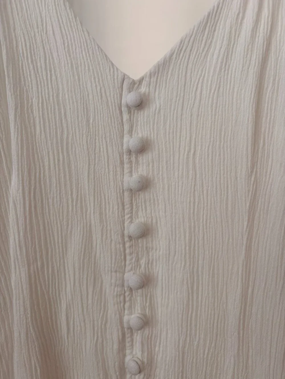 Abercrombie & Fitch White Button Front Cutout Maxi Dress Small